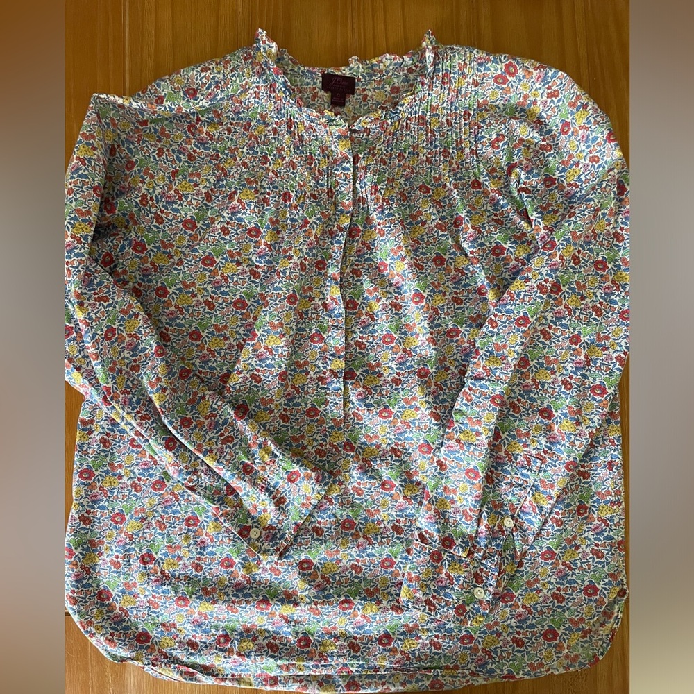 J.Crew x Liberty Fabric floral blouse - Size 6